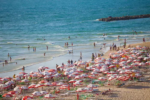 A beach at Tel Aviv