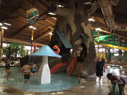 The water park at the Timber Ridge Hotel in Lake Geneva, WI