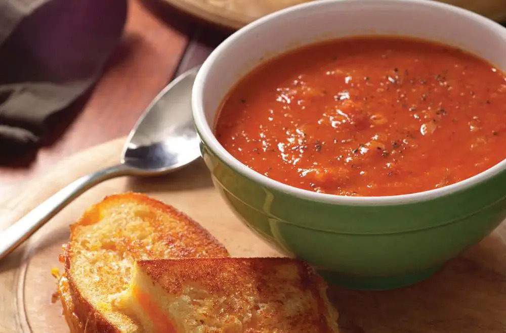 tomato soup and grilled cheese