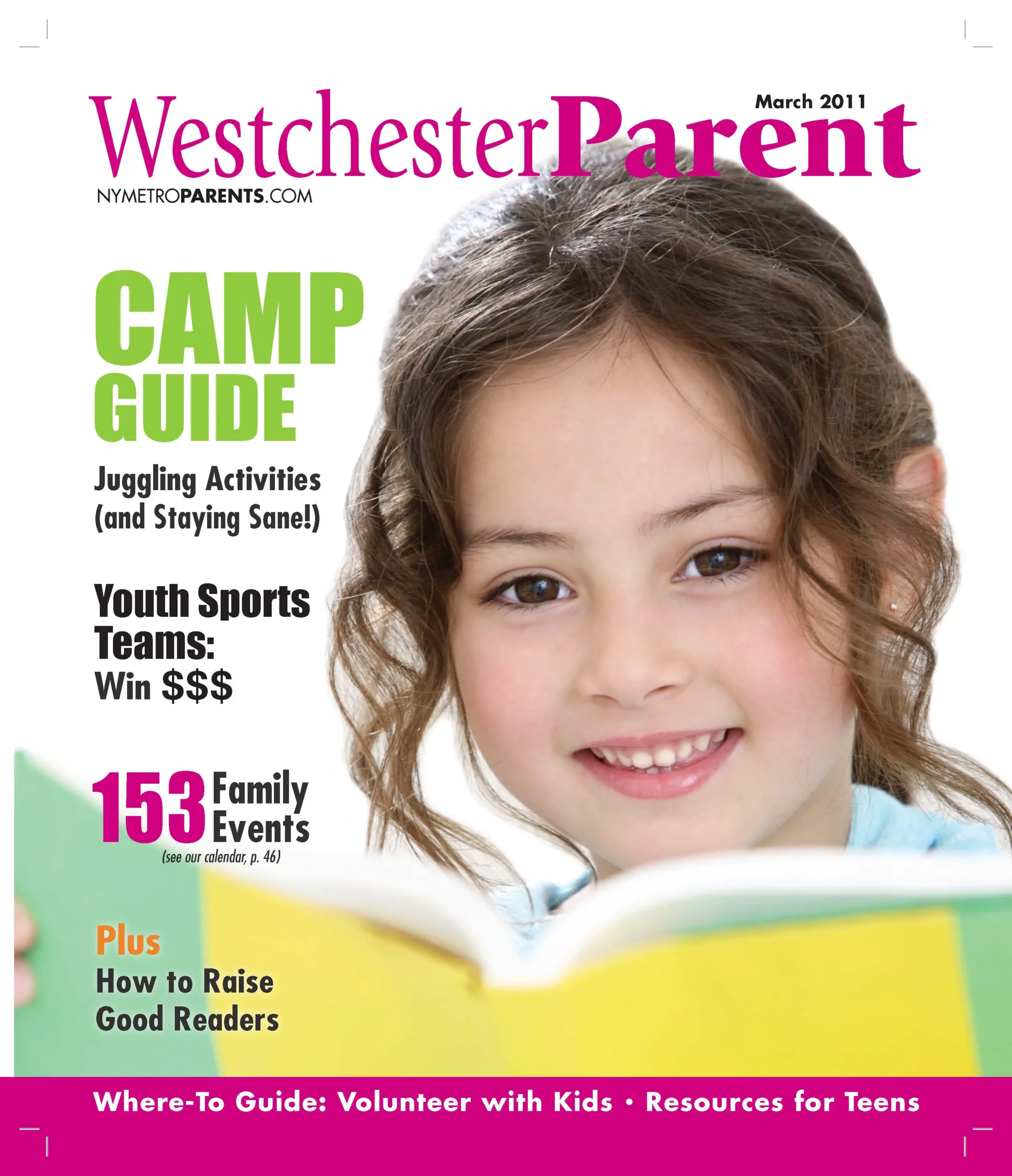 Westchester Parent magazine, march 2011 cover