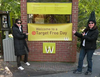 Wave Hill front gate, Bronx; Target Free Day