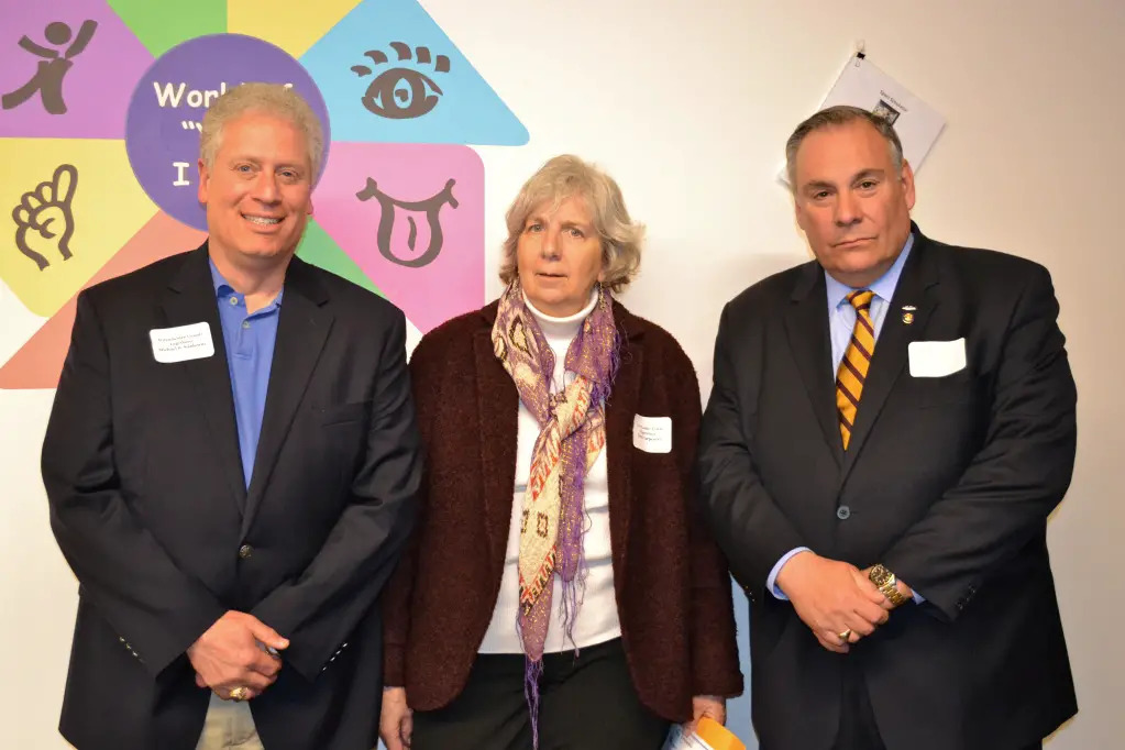 Westchester County Legislator Michael Kaplowitz; New Castle Town Supervisor Susan Carpenter and New York State Assemblyman Robert Castelli