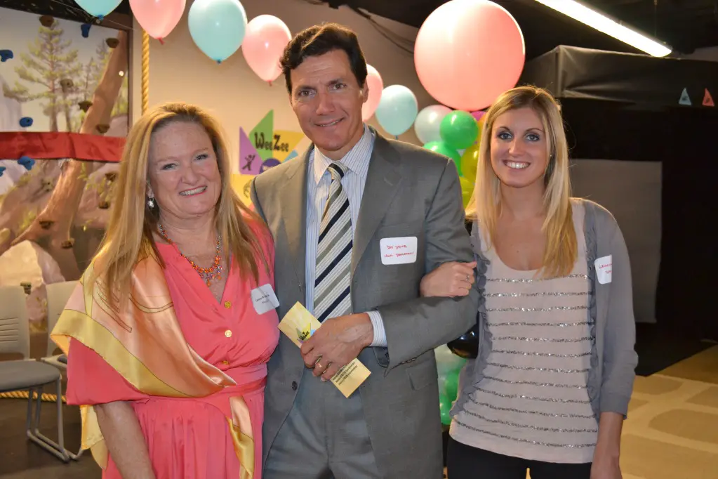 WeeZee Founder and Chief Executive Louise Weadock with Dr. Pete Richel, Chief of Pediatrics at Northern Westchester Hospital, and Dr. Richel’s daughter, Leanna Richel