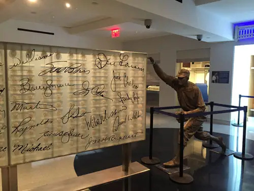 Statue of Don Larsen at Yankees Museum