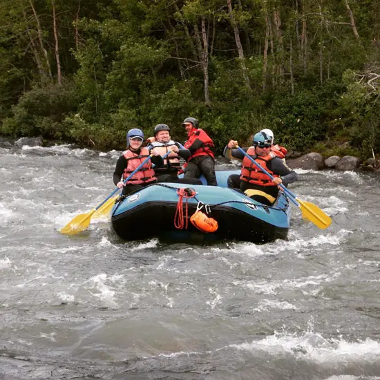 Whitewater rafting in the Yukon Territory of Canada