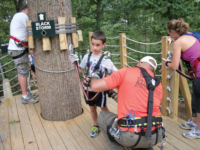 zip line and rope tree course in ct