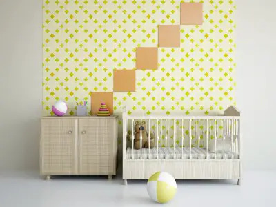 baby room with crib