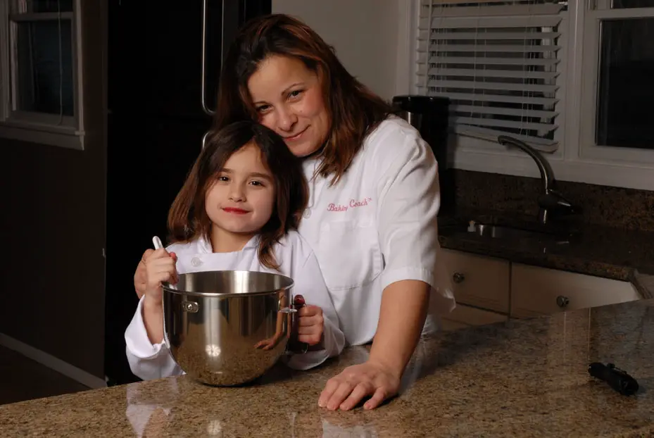 Baking Coach owner, Lisa Basini, and her daughter Ana; April Bier
