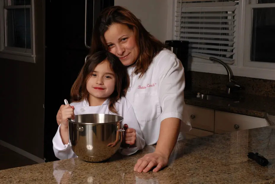 Baking Coach owner, Lisa Basini, and her daughter Ana; April Bier