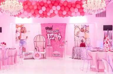 birthday-party-for-girl-balloon-drop