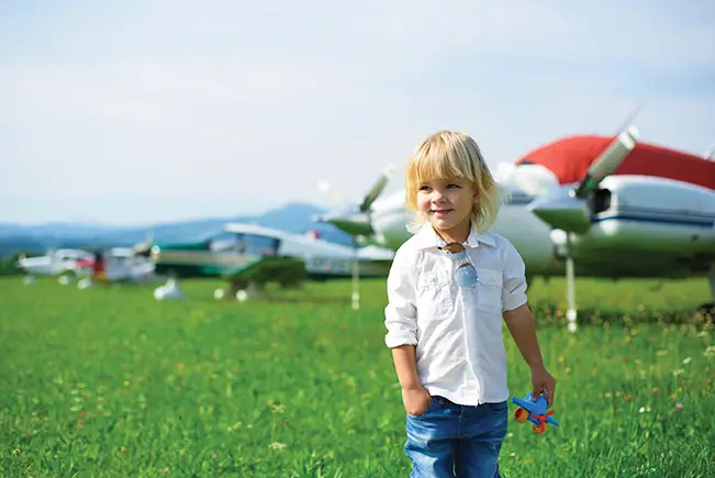 boy at airport