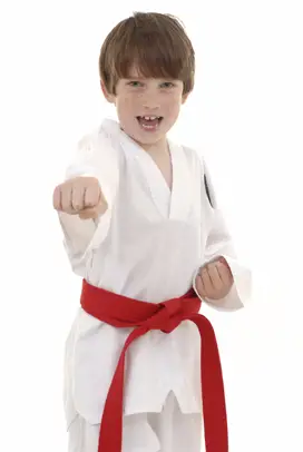 Boy in Karate Gear