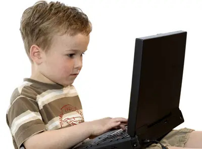 Boy on Laptop