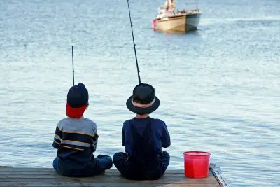 boys-fishing; sunny-summer-fishing