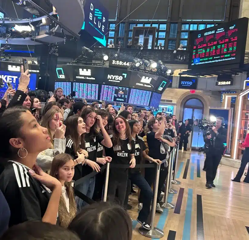 Girls in Sports Day at NYSE with Brooklyn United Academy