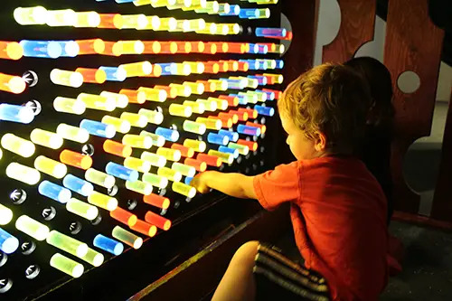 bucks county children's museum light bright wall