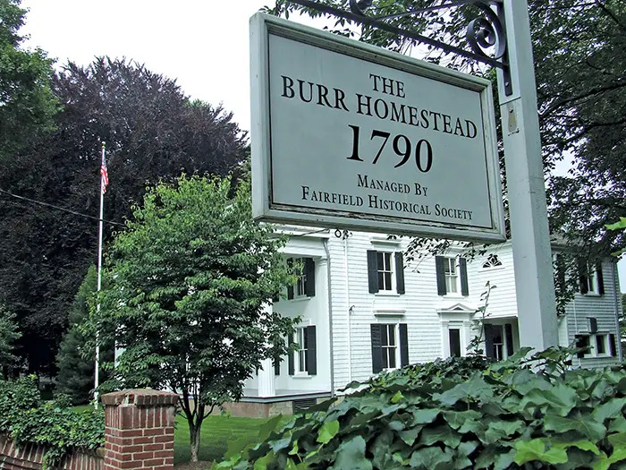 burr homestead sign