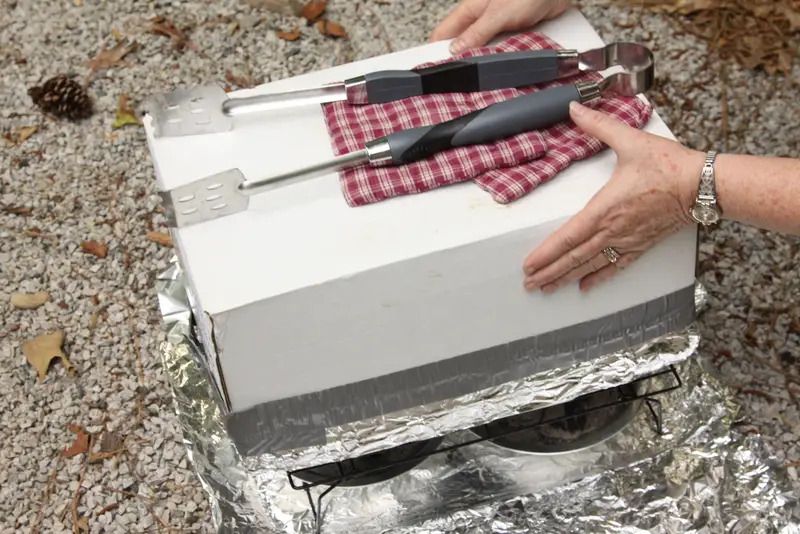 cardboard box oven