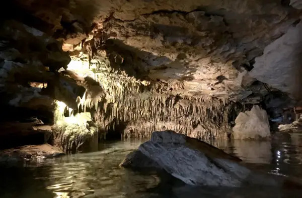 cenote at kantun-chi in mexico