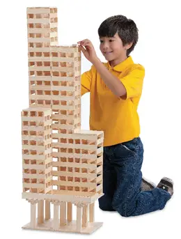 child constructing a building