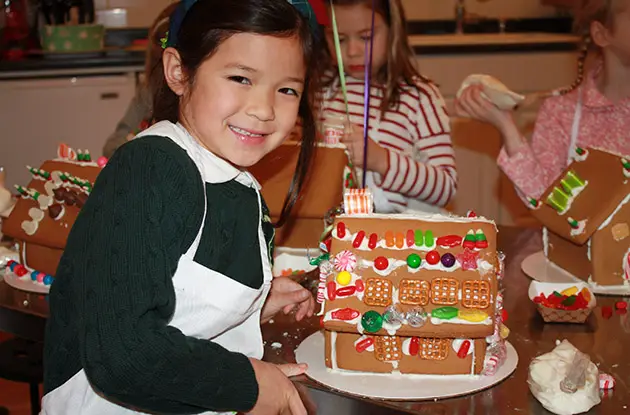 child gingerbread house