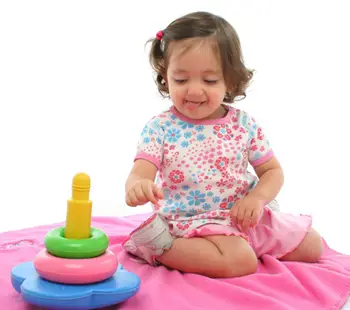 Girl Playing with Toys