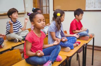children-meditating