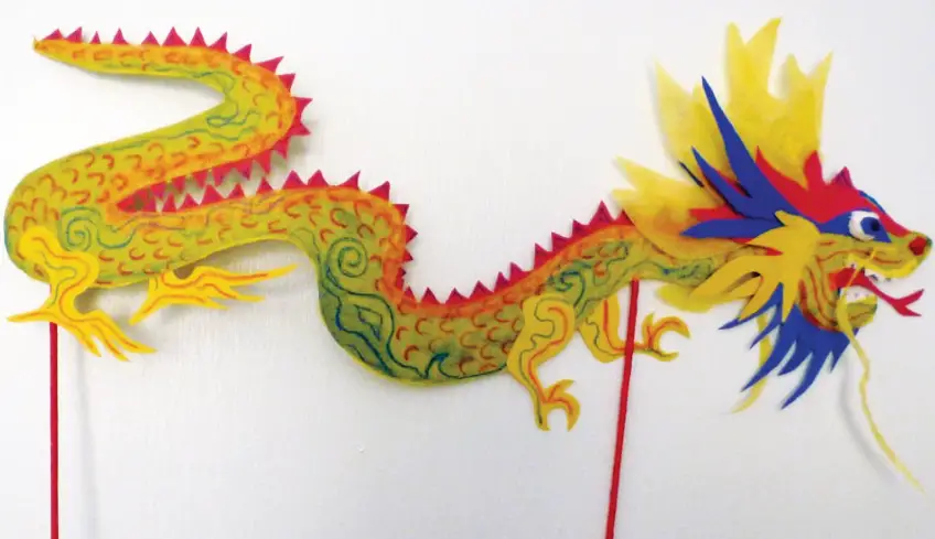Chinese dragon puppet