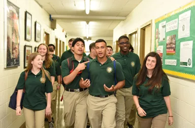 coed-high-school-students-in-hallway
