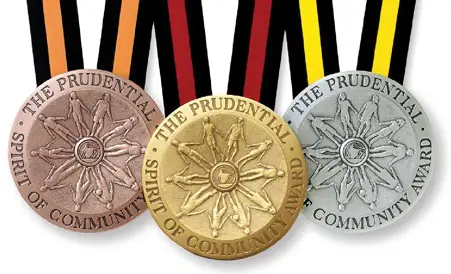Prudential Spirit of Community Awards medals