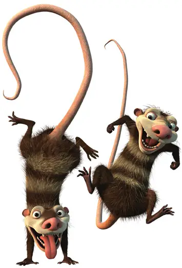 Crash and Eddie from Ice Age
