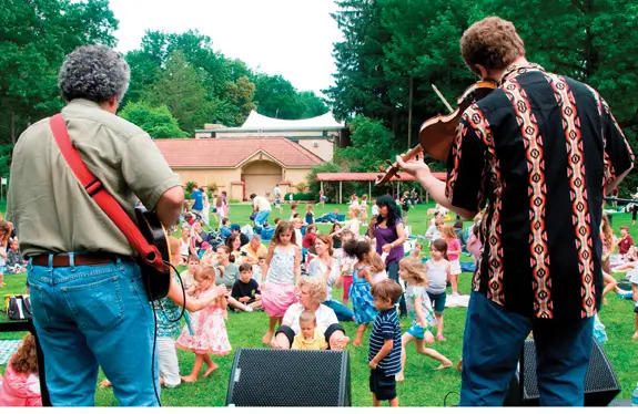 dancing at dusk at caramoor