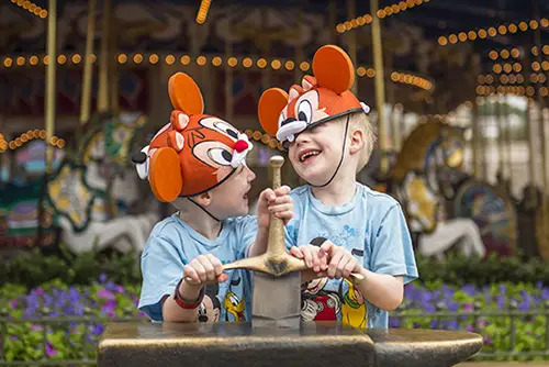 brothers at disney world sword in stone