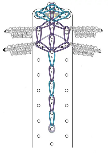 dragonfly rainbow loom step 9