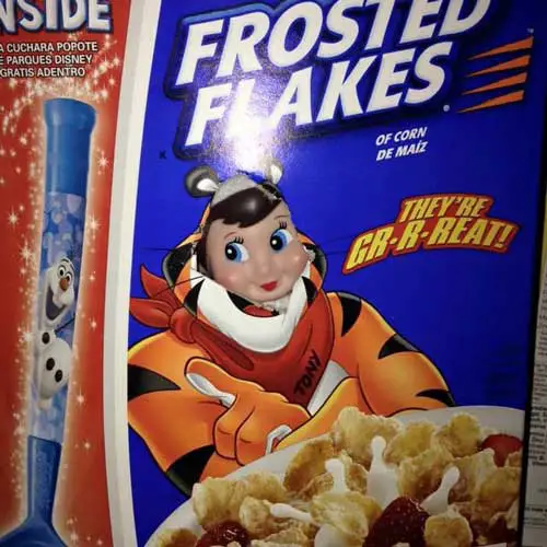 elf on the shelf hiding in cereal box