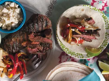 skirt steak fajitas by kelsey nixon