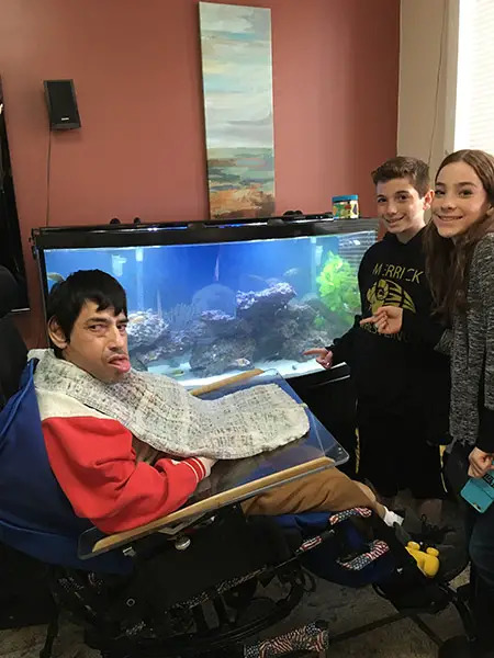 group home fish tank