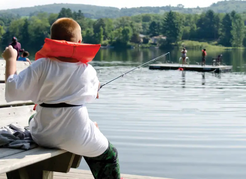 fishing at camp fiver