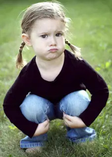 frustrated little girl