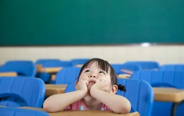 girl at desk