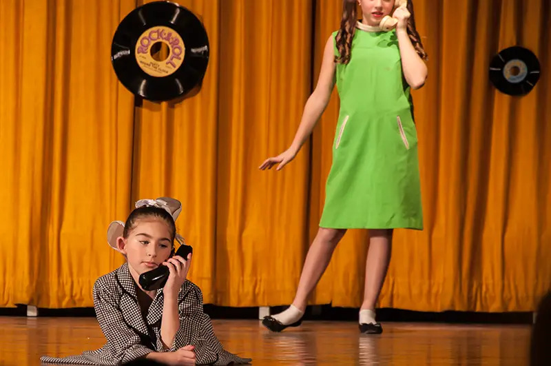 girl singing solo