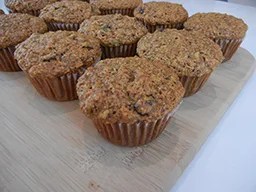 granola banana bran muffins