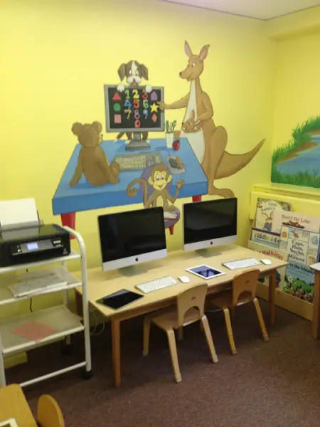 Growing Tree Nursery School's updated computer center