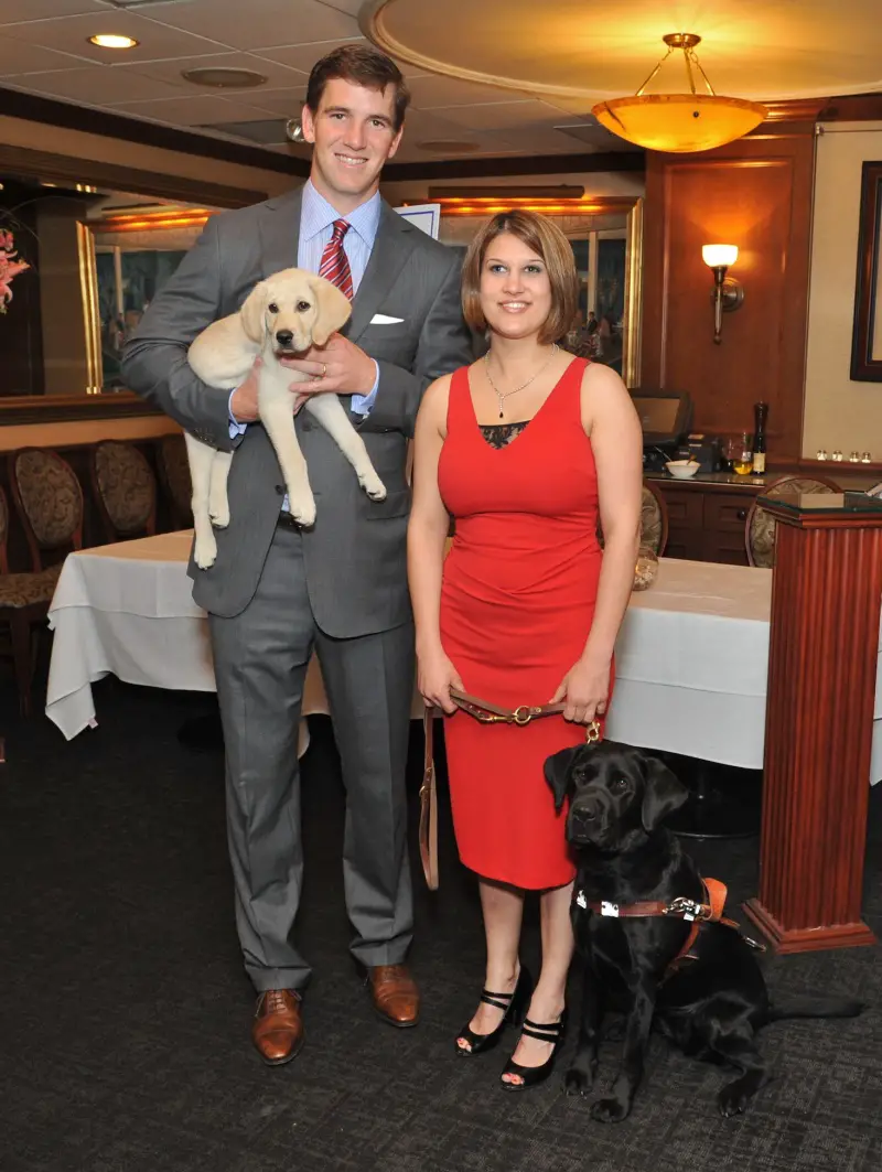 Eli Manning and Kate at Guiding Eyes for the Blind