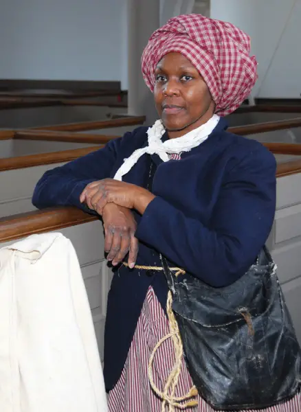 Harriet Tubman reenactor