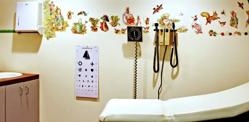 Courtesy Hauppauge Pediatrics exam room at Hauppauge Pediatrics