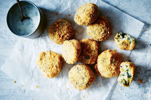 hazana potato and spinach croquettes