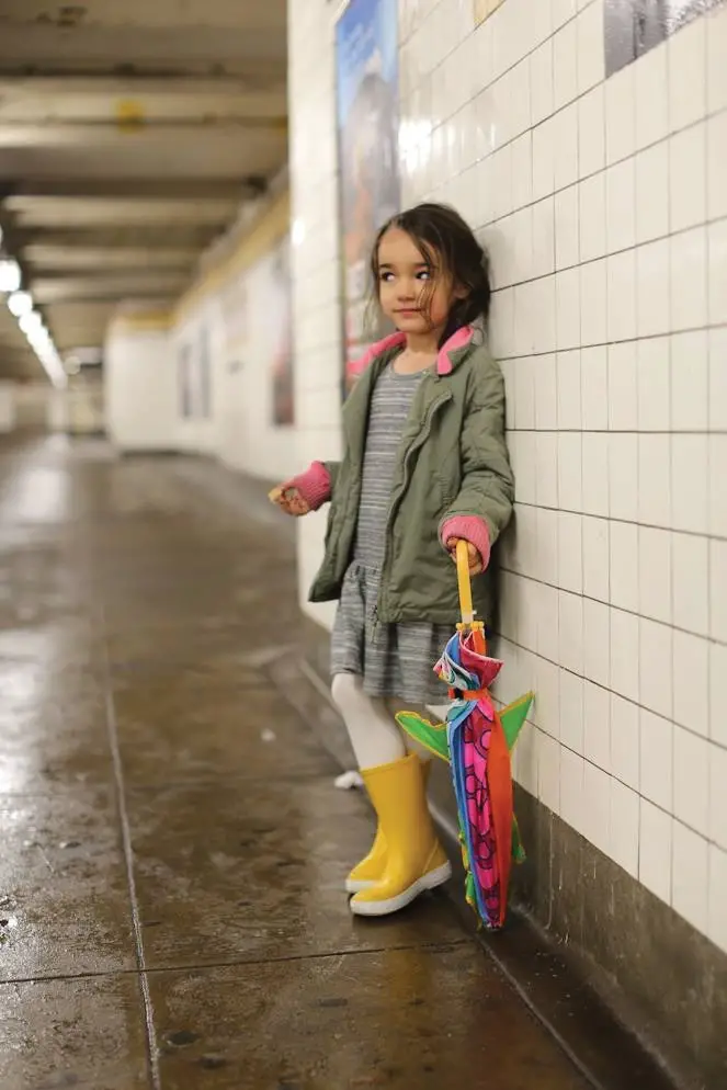 humans of new york girl in rain gear