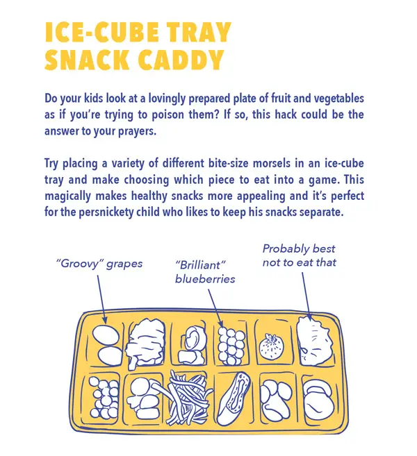 ice-cube tray snack caddy