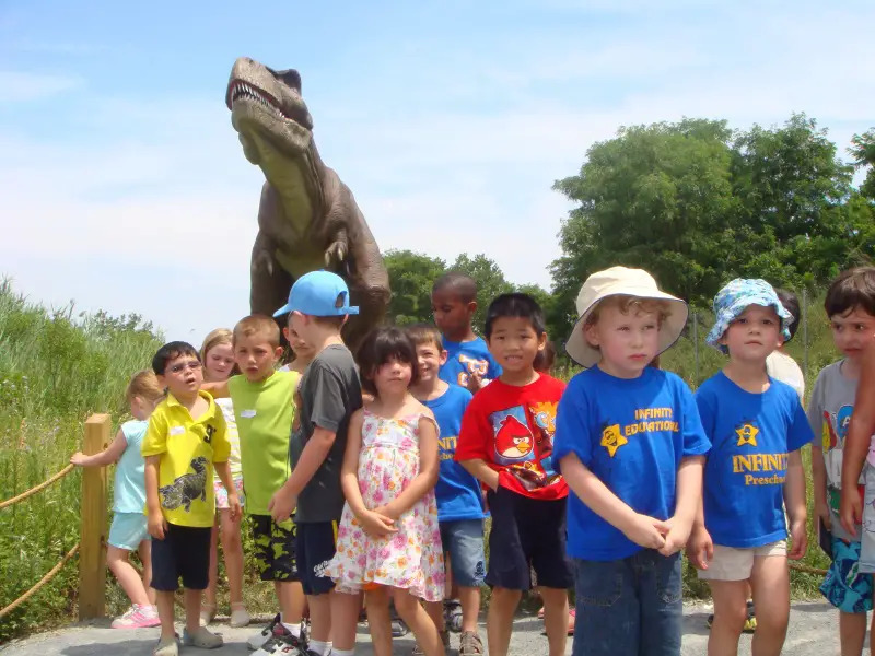 infinity campers at field station dinosaurs